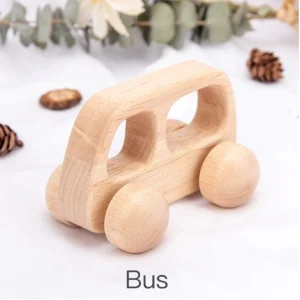 Xe buýt mini gỗ cầm tay cho bé – Mô phỏng 2 tầng cửa sổ