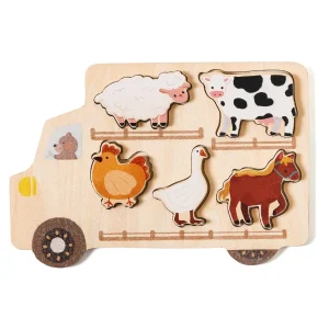 Đồ chơi gỗ xếp hình động vật Montessori