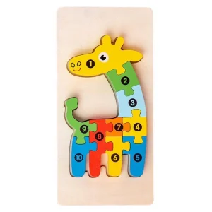 BẢNG TRANH ĐỒ CHƠI GHÉP HÌNH 3D BẰNG GỖ - HƯƠU CAO CỔ