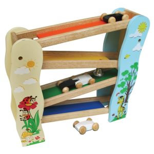 Wooden Car Ramp Racer Toy for Kids