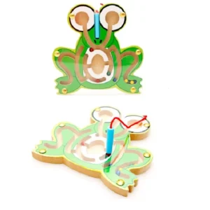 Wooden Frog Maze Toy for Kids