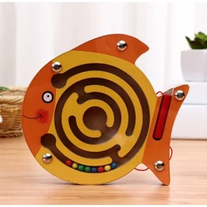 Wooden Fish Maze Toy for Kids