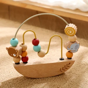 Wooden Bead Maze Educational Toy for Toddlers