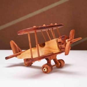 Wooden Airplane Toy – Handcrafted Montessori Vehicle for Kids