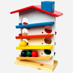 Wooden Ball Drop Sorting Toy – Early Learning Toy for Babies