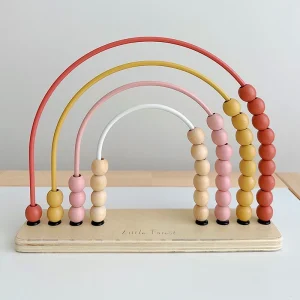 Wooden Rainbow Bead Maze