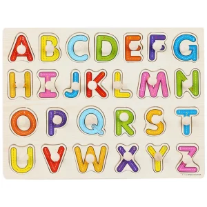 Wooden Alphabet Puzzle Board for Kids