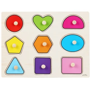 Wooden Shapes Puzzle Board for Kids