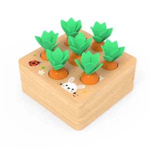 Wooden Carrot Harvest Toy