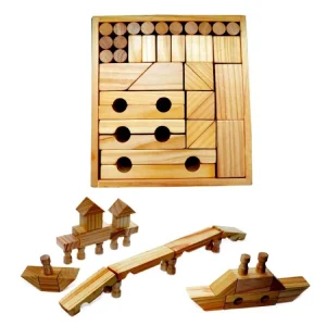 Wooden Building Blocks Set