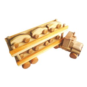 Wooden Car Carrier Truck Toy