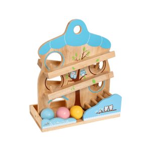 Wooden Owl Ball Run Ramp
