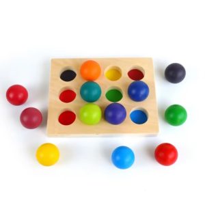 Wooden Color Matching Ball Puzzle