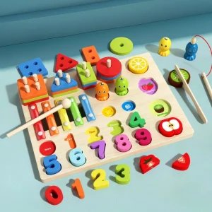 Multi-Function Wooden Learning Board