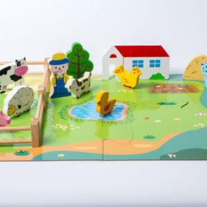 Wooden Farm Playset