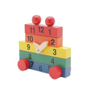 Wooden Stacking Clock Toy