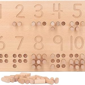 Wooden Number Counting Board