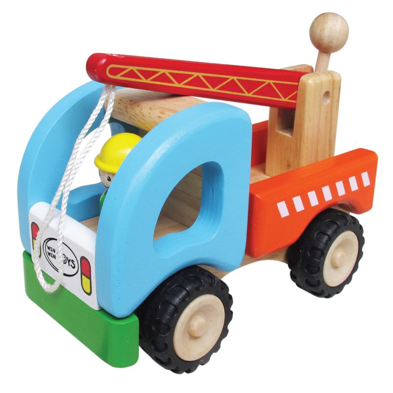 Wooden Crane Truck Toy