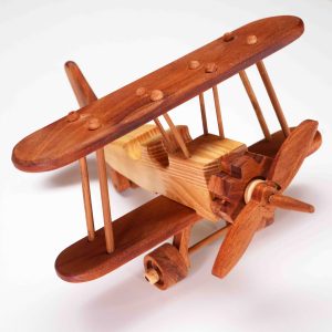 Wooden Biplane Toy