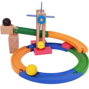 Wooden Ball Run Track Set