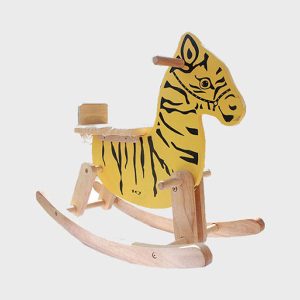Wooden Zebra Rocking Horse