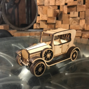 Wooden Vintage Car Model Kit