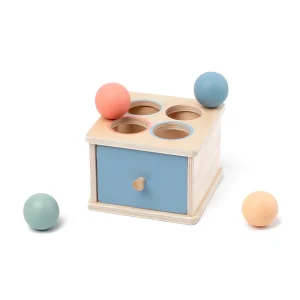Wooden Ball Drop Box – Pastel Colors