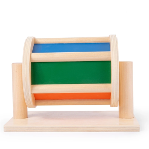 Wooden Spinning Drum Toy