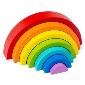 Wooden Rainbow Stacking Toy