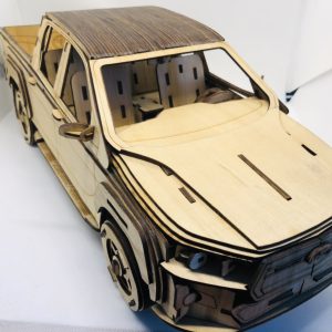Wooden Pickup Truck Model