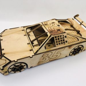 Wooden Race Car Model