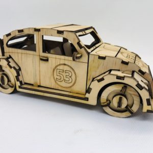 Wooden Classic Beetle Car Model