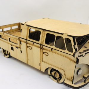 Wooden Pickup Van Toy