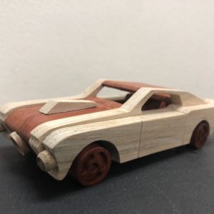 Wooden Sports Car Model
