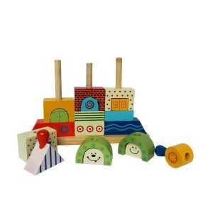 Wooden Stacking Ship Toy