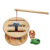 Wooden Fishing Game Toy with Magnetic Rod